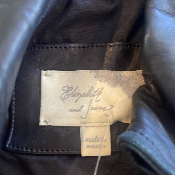 Never worn Elizabeth & James leather vest new with tags - Picture 4 of 7